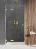 NEW TRENDY Drzwi prysznicowe wnękowe AVEXA GOLD SHINE Linia Platinium 120x200cm 